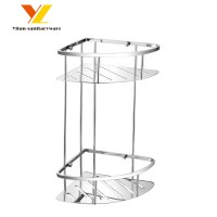 Stainless Steel Shampoo Basket Holder Shower Storage Caddy Corner Shower Shelf