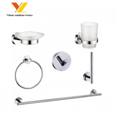 Competitive Price Wall Mounted Bathroom Fittings Accessories 6 Pieces Set