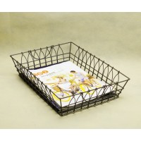 Metal Desk File Letter Tray Organizer ,Storage Basket for Document